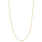 Initial &amp; Stone Necklace Silver/Gold [Pre-order Item]