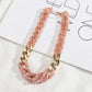 Gold accent chain necklace in 5 colors [Pre-order item]