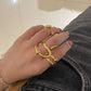 Snake Curve Ring Gold/Silver [Fast Shipping]