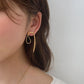 Folding String Earrings Gold/Silver [Outlet Item]