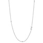 Initial &amp; Stone Necklace Silver/Gold [Pre-order Item]