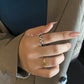 V motif ring silver/gold [Pre-order item]