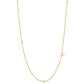 Initial &amp; Stone Necklace Silver/Gold [Pre-order Item]