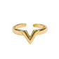 V motif ring silver/gold [Pre-order item]