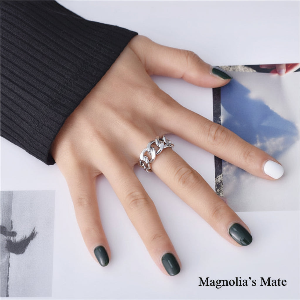 Classical Chain Ring Silver/Gold [Fast Shipping]