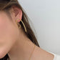 Folding String Earrings Gold/Silver [Outlet Item]