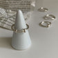 Double line design silver ring [Fast delivery]