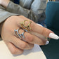 Tree branch motif ring silver/gold [Pre-order item]