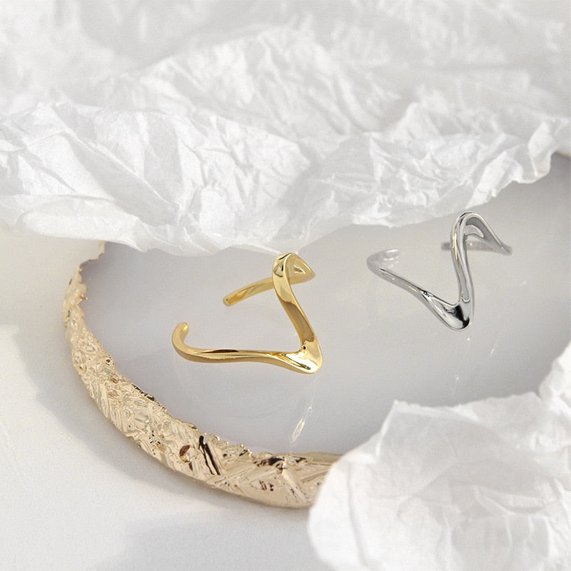 Twisted Wave Ring Gold/Silver [Pre-order item]