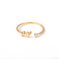 Initial Stone Ring AZ 3 colors [Pre-order item]