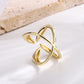 Symmetrical Cross Ring Silver/Gold [Fast Shipping]