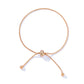 Beaded ribbon chain bracelet in 3 colors [Fast shipping]