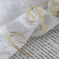 Folding String Earrings Gold/Silver [Outlet Item]