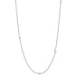 Initial &amp; Stone Necklace Silver/Gold [Pre-order Item]
