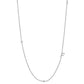 Initial &amp; Stone Necklace Silver/Gold [Pre-order Item]