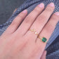 Initial Stone Ring AZ 3 colors [Pre-order item]