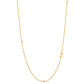 Initial &amp; Stone Necklace Silver/Gold [Pre-order Item]