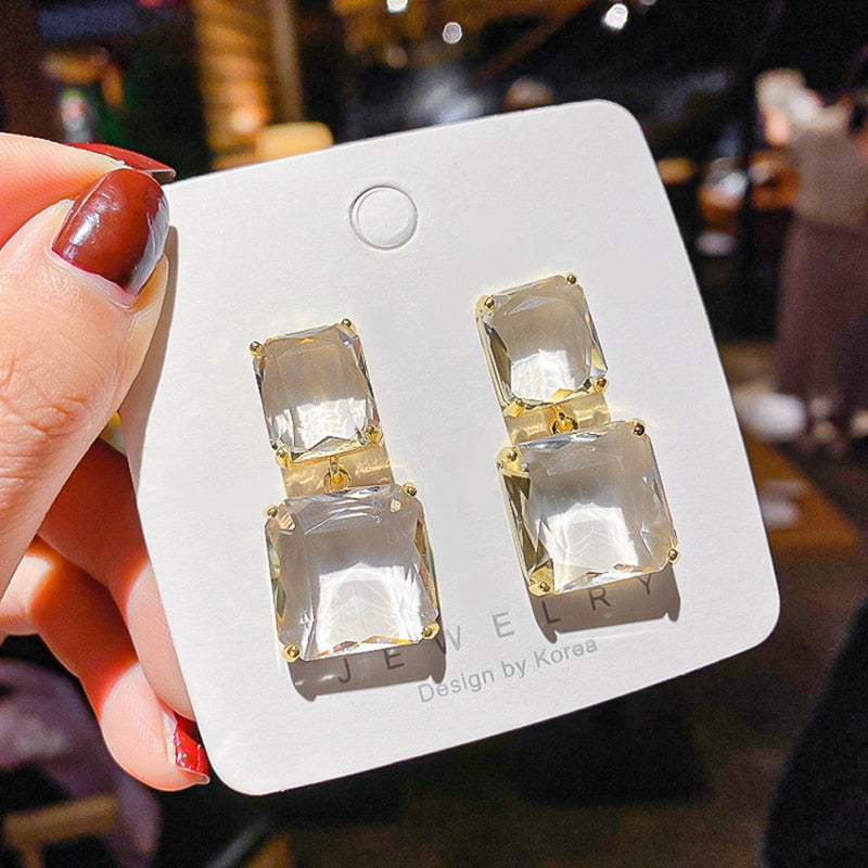Crystal Drop Earrings [Fast Shipping]