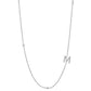 Initial &amp; Stone Necklace Silver/Gold [Pre-order Item]