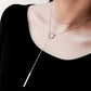Long chain Y-shaped necklace, silver [Fast delivery]