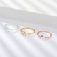Initial Stone Ring AZ 3 colors [Pre-order item]