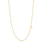 Initial &amp; Stone Necklace Silver/Gold [Pre-order Item]