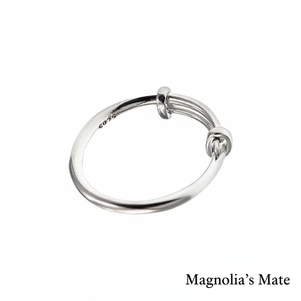 Double line design silver ring [Fast delivery]