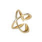 Symmetrical Cross Ring Silver/Gold [Fast Shipping]