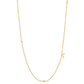 Initial &amp; Stone Necklace Silver/Gold [Pre-order Item]