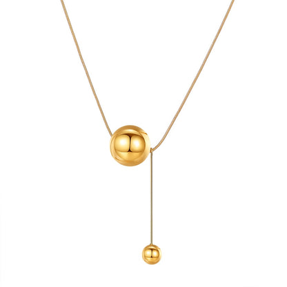 Double Ball Necklace Gold/Silver [Pre-order item]