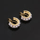 Mini pearl gold cuff earrings/earrings [Fast delivery]