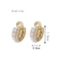 Mini pearl gold cuff earrings/earrings [Fast delivery]