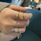 Tree branch motif ring silver/gold [Pre-order item]
