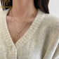 Square Layer Necklace 2P Set Gold/Silver [Fast Shipping]