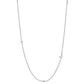 Initial &amp; Stone Necklace Silver/Gold [Pre-order Item]
