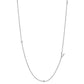 Initial &amp; Stone Necklace Silver/Gold [Pre-order Item]