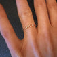 Initial Stone Ring AZ 3 colors [Pre-order item]