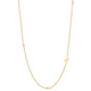Initial &amp; Stone Necklace Silver/Gold [Pre-order Item]