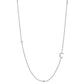 Initial &amp; Stone Necklace Silver/Gold [Pre-order Item]