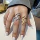Tree branch motif ring silver/gold [Pre-order item]