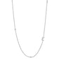 Initial &amp; Stone Necklace Silver/Gold [Pre-order Item]