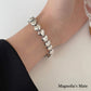 Double-sided heart bracelet, silver [Fast delivery]