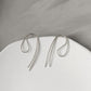 Folding String Earrings Gold/Silver [Outlet Item]