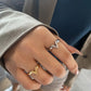 V motif ring silver/gold [Pre-order item]