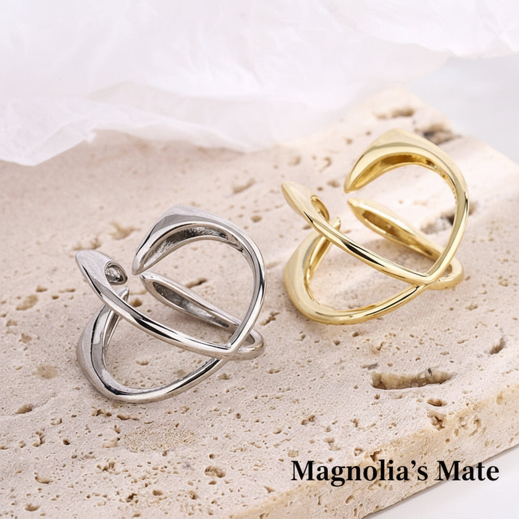 シンメトリークロスリング シルバー/ゴールド 【予約商品