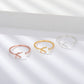 Initial Stone Ring AZ 3 colors [Pre-order item]