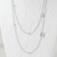 Initial &amp; Stone Necklace Silver/Gold [Pre-order Item]