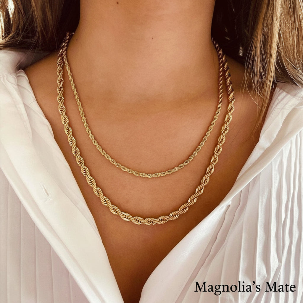 スパイラルチェーン ネックレス 2色 【予約商品】 – Magnolia's Mate