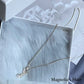 Pearl hook necklace silver [Fast delivery]