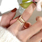 Spiral Double T Ring Gold [Fast Shipping]